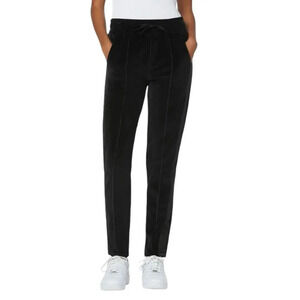 Joe's Jeans Black Lissa Tuxedo Stripe Velour Sweatpants XS